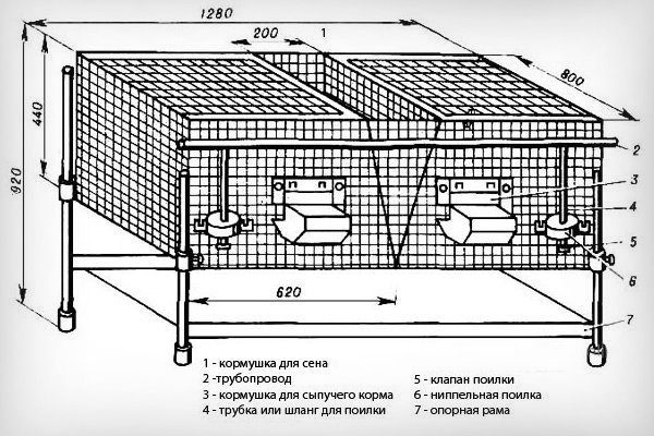 Клетка из металлической сетки