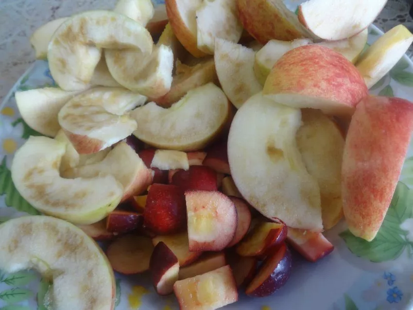 Нектар с мякотью тыквы и с яблоками
