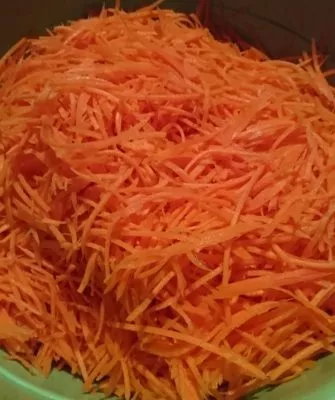 Рубленная морковь