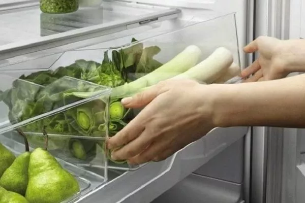 Хранение лука-порея в холодильнике