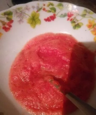 Снятие пенки с томатного сока