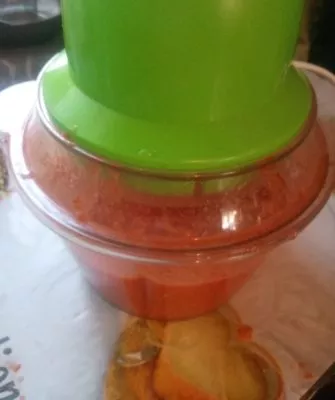 Изготовление томатного сока в блендере