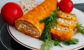 рулет морковный из Роте Ризен