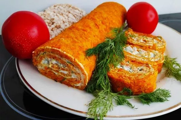 рулет морковный из Роте Ризен