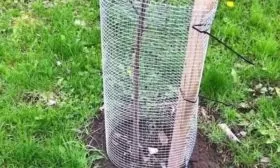 защитная сетка на сливе от грызунов