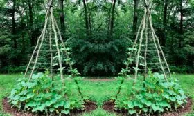 В виде шалаша