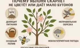 причины скудного или отсутвующего цветения Скарлет