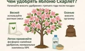 подкормка яблони Скарлет