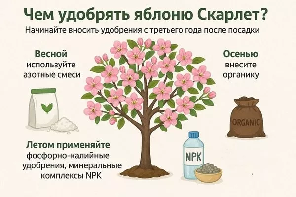 подкормка яблони Скарлет
