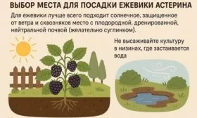 характеристики участка для посадки ежевики Астерина