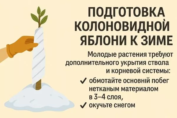 подготовка яблони Джин к зиме
