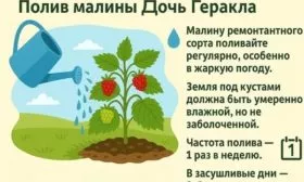 полив малины Дочь Геракла