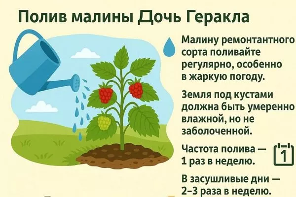 полив малины Дочь Геракла