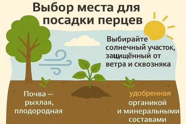 участок для выращивания перцев Банановый десерт