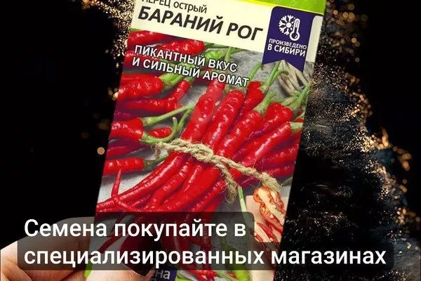 семена перца Бараний рог