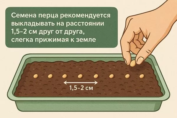 посев на рассаду перца Ливадия