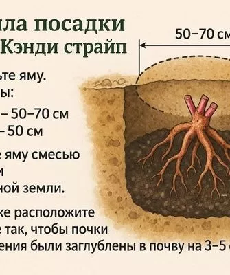 посадка пиона Кэнди страйп