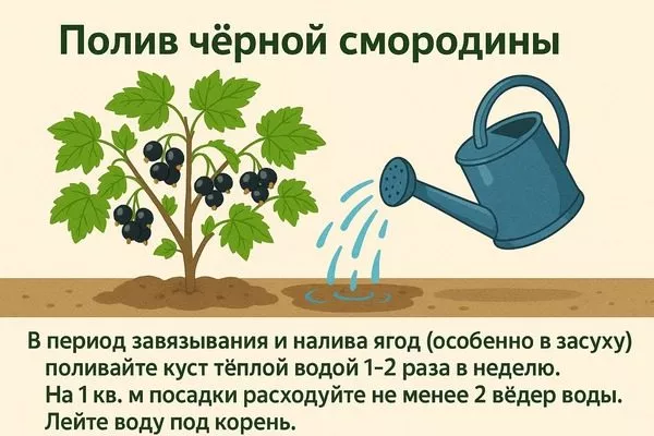 полив смородины Ермак