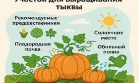 требования к участку для выращивания тыквы Матрёшка