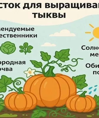 требования к участку для выращивания тыквы Матрёшка