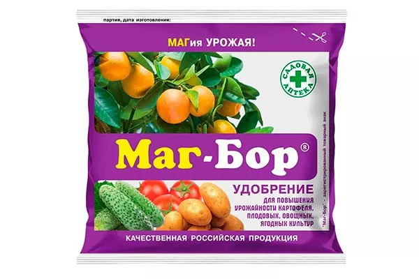 80 г микроудобрения Маг-Бор подкормить сливу5