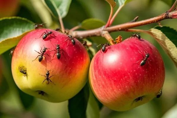 муравьи на яблоне