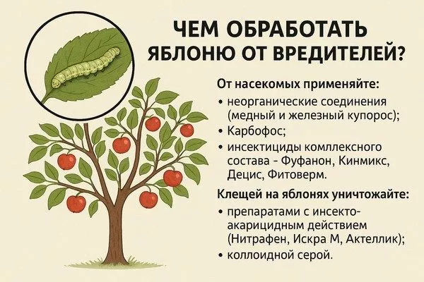 вредители на карликовой яблоне, чем обработать