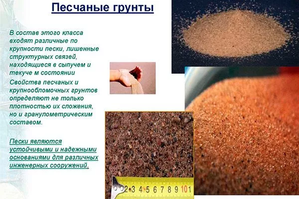 Песчаный Критерии выбора почвы13