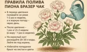 полив пионов Бразер Чак