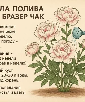 полив пионов Бразер Чак