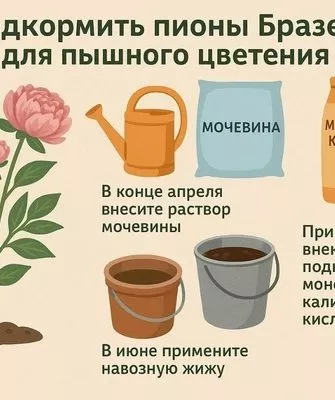 подкормка пиона Бразер Чак