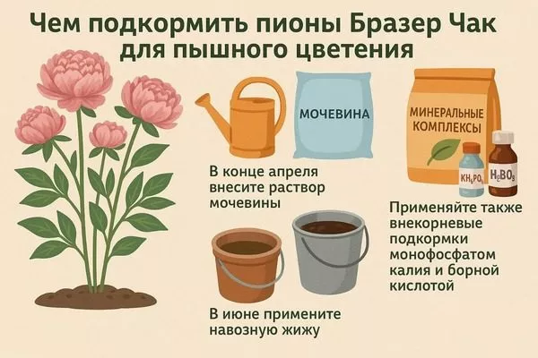 подкормка пиона Бразер Чак