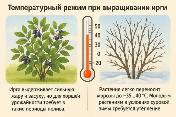 требования ирги к температурному режиму