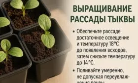выращивание рассады сорта Турецкий тюрбан