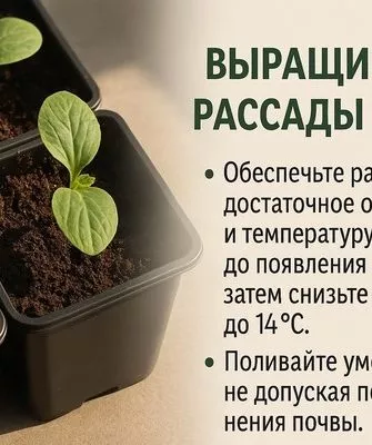 выращивание рассады сорта Турецкий тюрбан