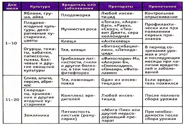 обработки огородных культур от болезней и вредителей, в том числе тыква декоративная
