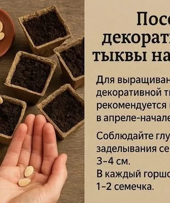 посев Турецкий тюрбан на рассаду