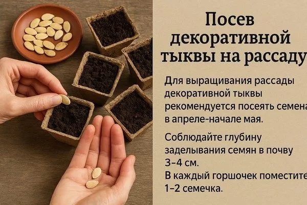 посев Турецкий тюрбан на рассаду