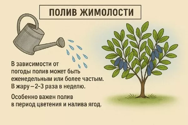 полив жимолости Изюминка