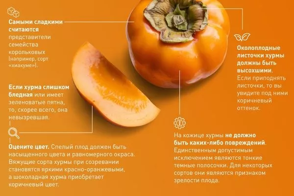 н кожице хурмы не должно быть повреждений