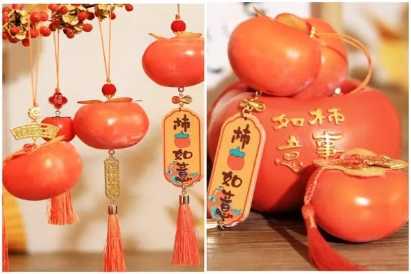 новогодняя хурма в Китае