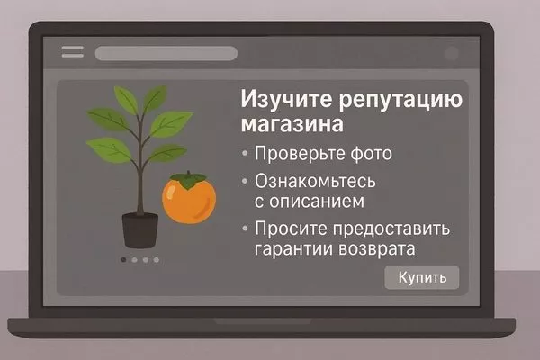 Выбор саженца в интернет магазине