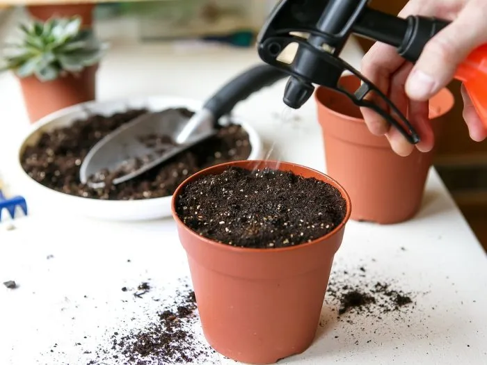 полив после посева