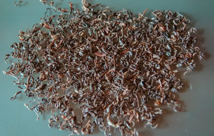 собранные семена однолетников сушка